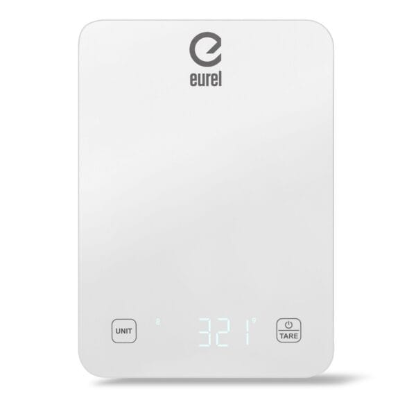 Tehtnica kuhinjska digitalna bela KT74 do 10 kg z bluetooth povezavo